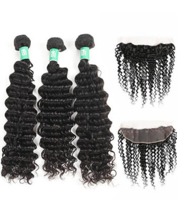 Frontal with 3 Bundles Deal - Curly